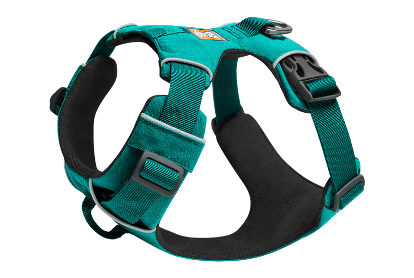 Front Range Dog Harness - Aurora Teal - Ruffwear - Collar