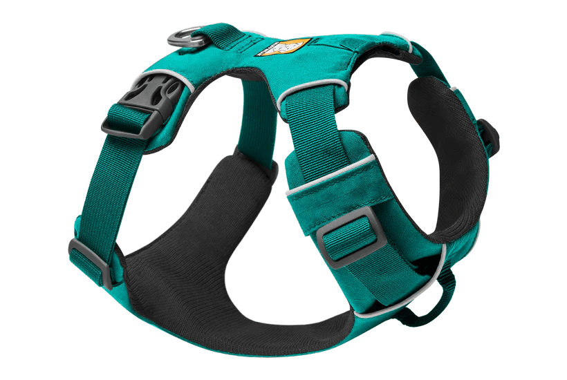 Front Range Dog Harness - Aurora Teal - Ruffwear - Collar