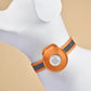 Vegan Leather Dog Airtag Holder - Orange - Babis - Airtag Holder